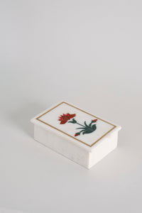 Blooming Jaipur Marble Multipurpose Box