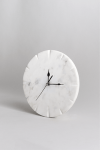 Nordic marble wall clock base by Kaksh Studio