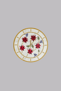 Lotus marble inlay wall clock | Marble Clock | Wall Hanging | Luxury Gifting | Housewarming Gift