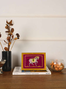 Handcrafted Horse Small  Wall Art Series on Fabric