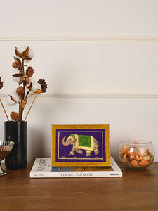 Handcrafted Elephant Wall Art Series on Fabric