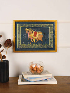 Handcrafted Horse Wall Art Series on Fabric