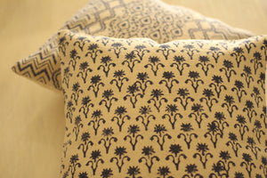 Blue Flower Print Cushion Covers