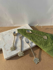 Palm Tree brass cutlery/ serveware Set